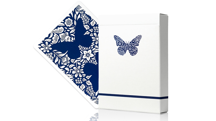 Butterfly Worker Marked Playing Cards (Blue) - Ondrej Psenicka