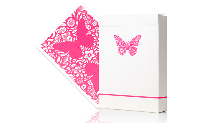 Butterfly Worker Marked Playing Cards (Pink) - Ondrej Psenicka