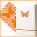 Butterfly Worker Marked Playing Cards (Orange) - Ondrej Psenicka