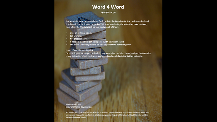 TFCM Presents  Word 4 Word - Boyet Vargas ebook DOWNLOAD