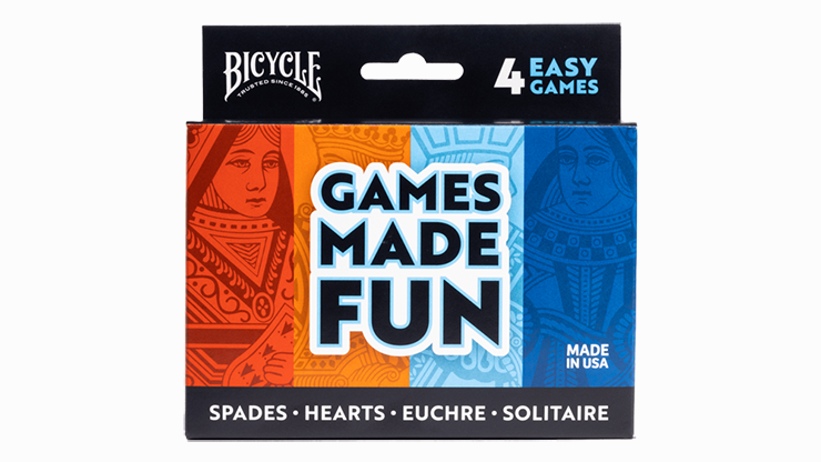 Bicycle 4 Game Pack (Euchre, Spades, Hearts and Solitaire) - US Playing Card