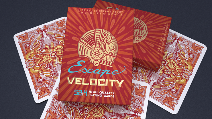 Escape Velocity (Red) Playing Cards