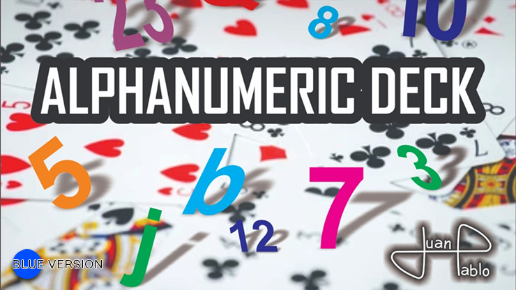 ALPHANUMERIC DECK BLUE - Juan Pablo