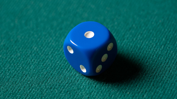 REPLACEMENT DIE BLUE (GIMMICKED) FOR MENTAL DICE - Tony Anverdi