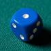 REPLACEMENT DIE BLUE (GIMMICKED) FOR MENTAL DICE - Tony Anverdi