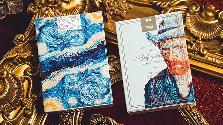 Van Gogh SelfPortrait (Borderless) Playing Cards