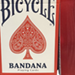 Gilded Bicycle Bandana (Red) Playing Cards