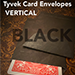 Tyvek VERTICAL Envelopes BLACK (10 pk.) - Alan Wong