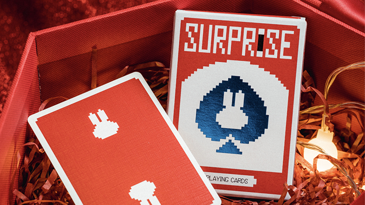 Surprise Deck V5 (Red) Playing cards - Bacon Playing Card Company