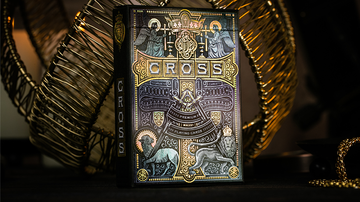 The Cross (Golden Grace Foiled Edition) Playing Cards - Peter Voth x Riffle Shuffle