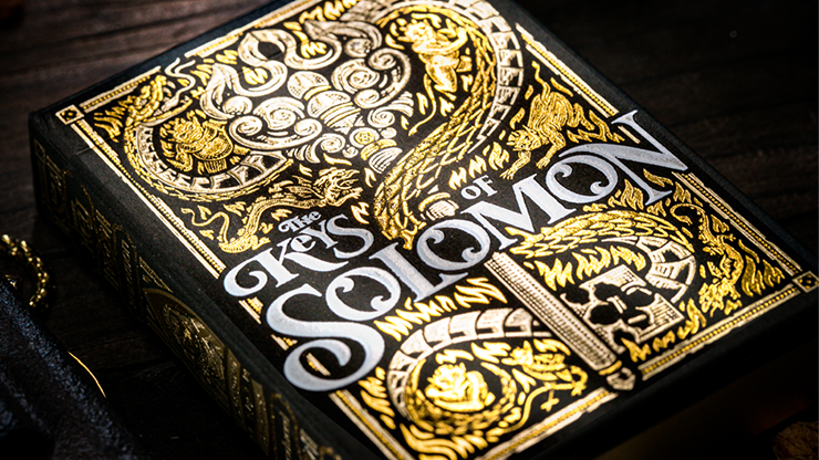 The Keys of Solomon: Golden Grimoire Playing Cards - Riffle Shuffle