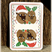 Alpaca Christmas Kids Playing Cards