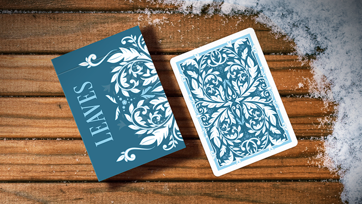 Leaves Winter (Blue) Playing Cards - Dutch Card House Company