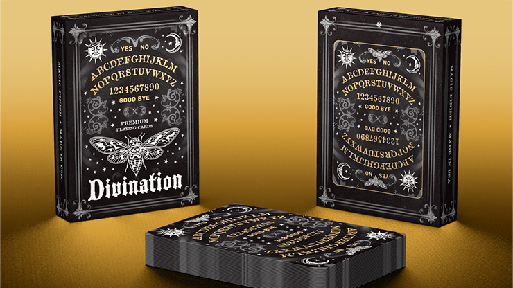 Divination (Black) Playing Cards - Midnight Cards