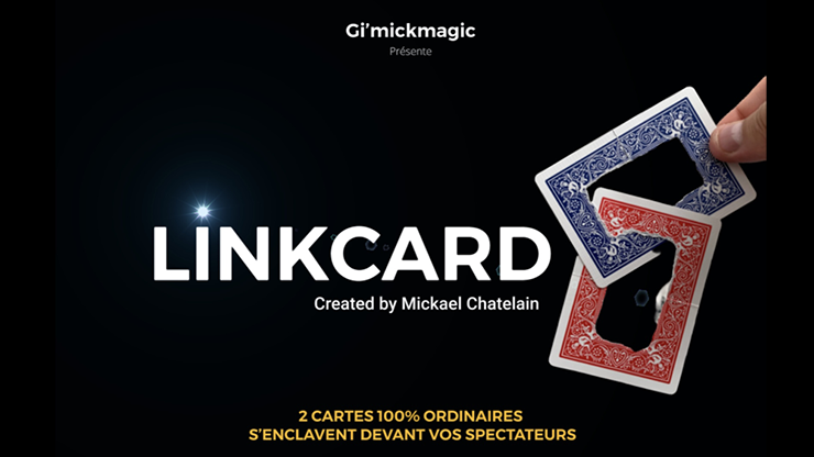 LinkCard BLUE (Gimmicks and Online Insruction) - Mickaël Chatelain