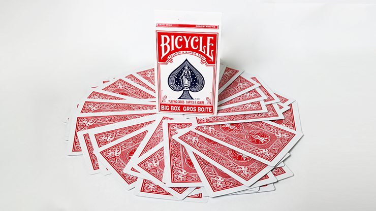 Bicycle Jumbo ESP 50 Cards Red (10 of each Square, Wavy Lines, Star, Circle and Cross) - Murphy's Magic