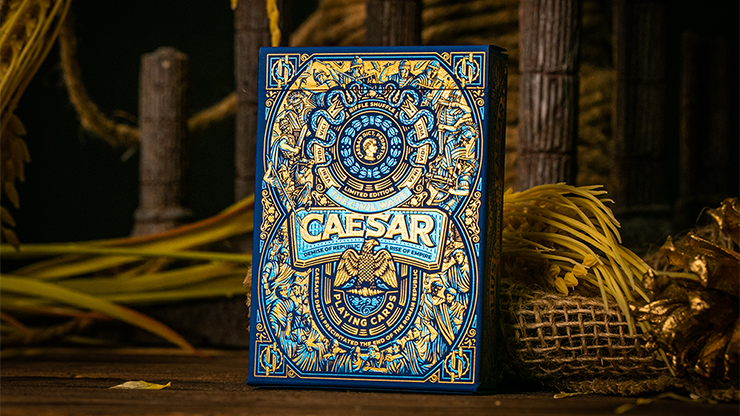 Caesar (Blue) Playing Cards - Riffle Shuffle