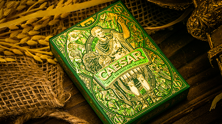 Caesar (Green) Playing Cards - Riffle Shuffle