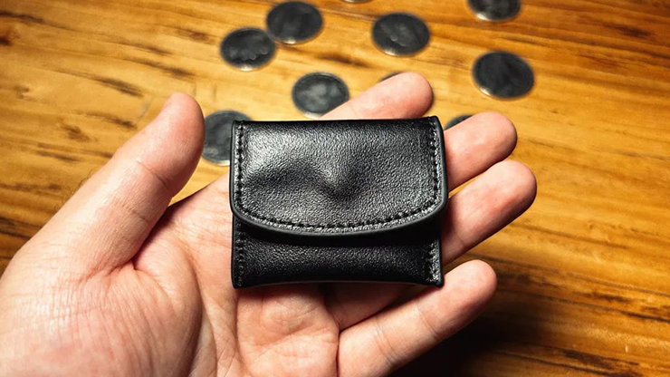 The Cowhide Coin Wallet (Black) - Bacon Magic