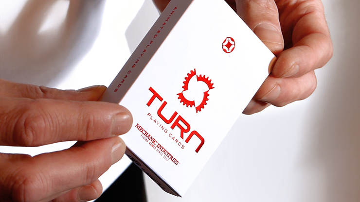 TURN (Red) Playing Cards - Mechanic Industries