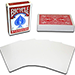 Magnetic Card  Bicycle Cards (2 Per Package) Blank Face Red - Chazpro