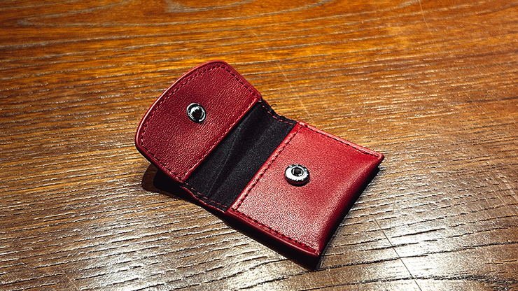 The Cowhide Coin Wallet (Red) - Bacon Magic