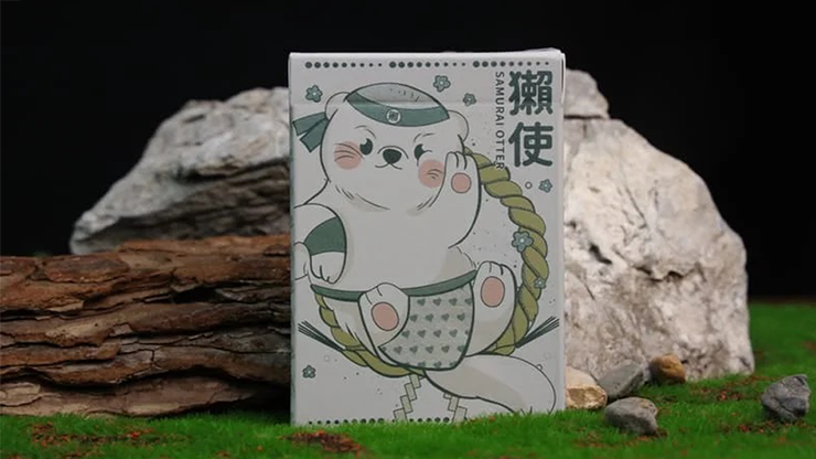 Samurai Otter Playing Cards  MIZU Edition (Standard blue) Playing Cards