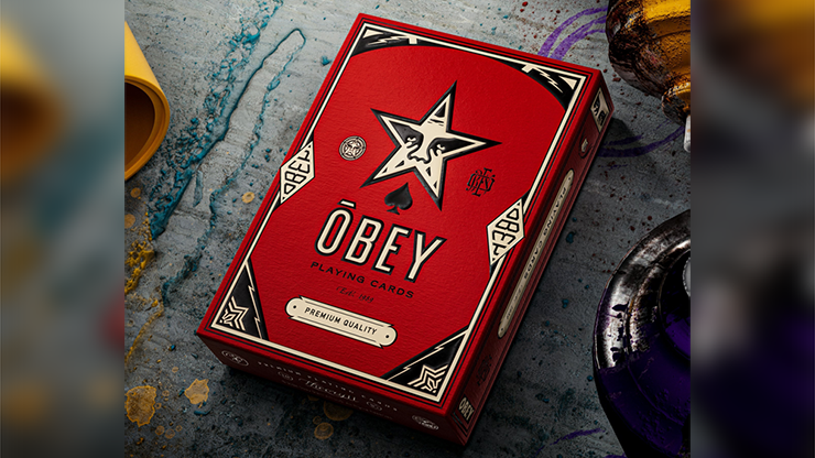 Obey Red Edition Playing Cards - theory11