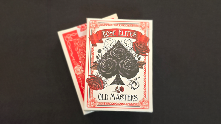 Rose Elites  Old Masters (Red) Playing Cards