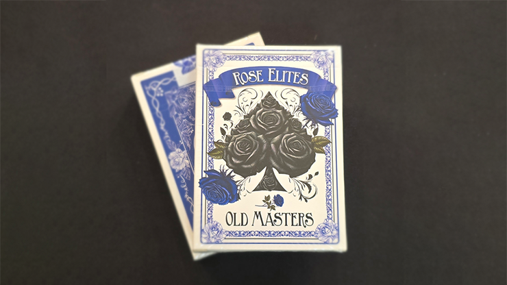 Rose Elites  Old Masters (Blue) Playing Cards