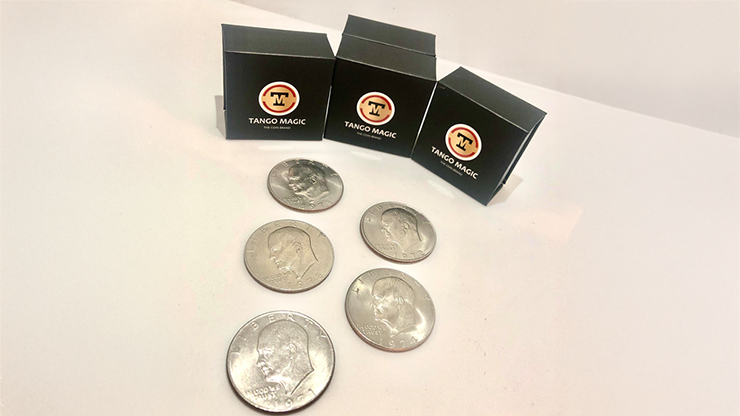 Expanded Shell Eisenhower Dollar (plus 4 Regular Coins) - Tango Magic