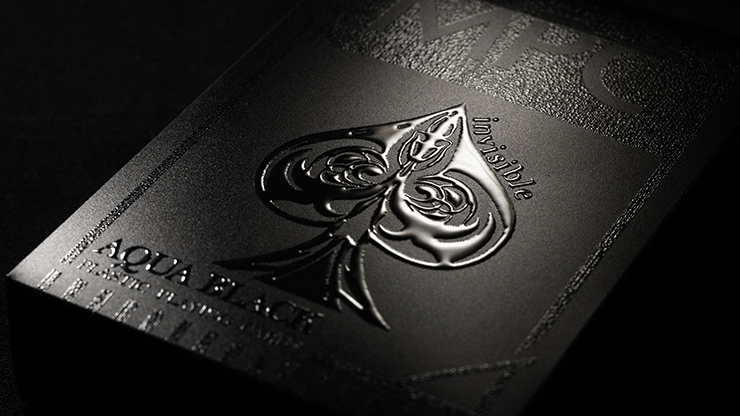Aqua Black Invisible Playing Cards - MPC