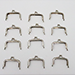 Purse Frames (Silver, 12 in one pack) Goshman
