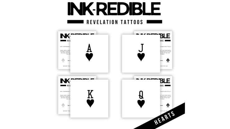 InkRedible Revelation Tattoos (Hearts) - Twisted Minds