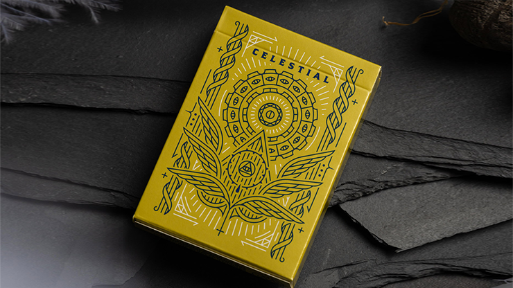 Celestial Valor Playing Cards - Giovanni Meroni(greenish yellow)