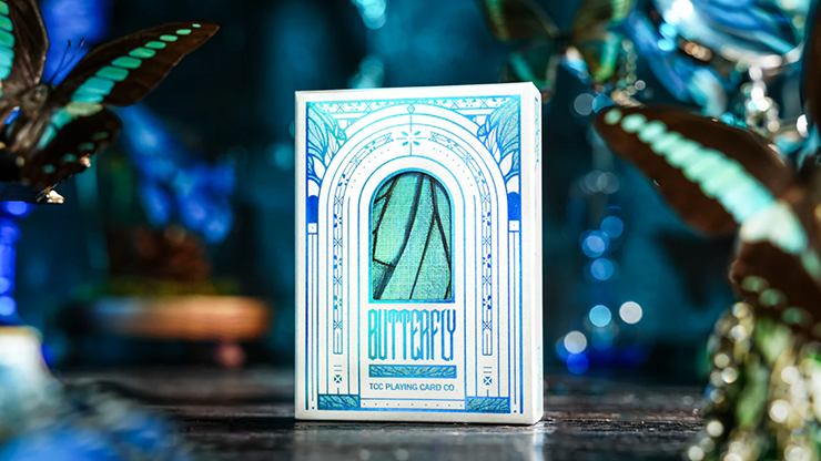 Prism Blue Morpho Playing Cards - TCC Fashion