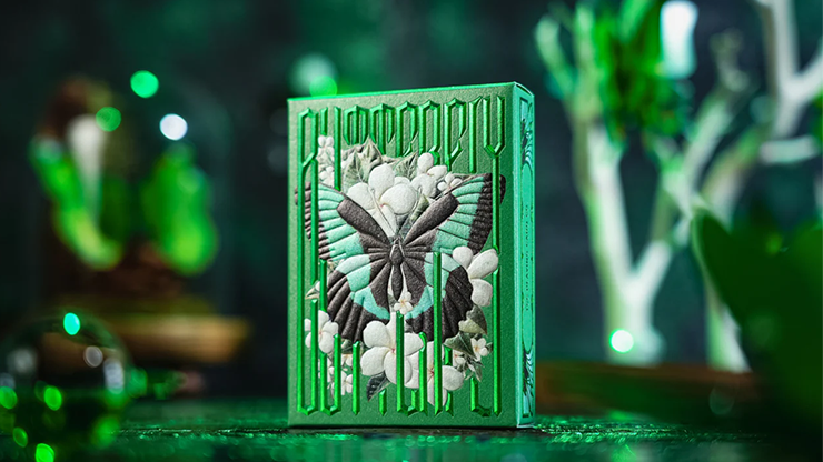 Emerald Green Morpho Playing Cards - TCC Fashion