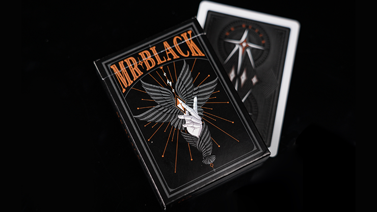 Mr. Black V1 (Black) Playing Cards