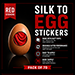 Silk to Egg Stickers (RED) Pack of 70