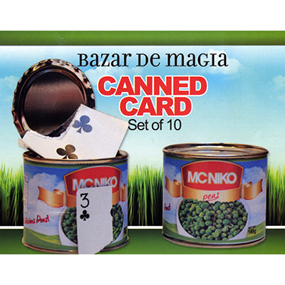 Canned Card (Blue) ( Set of 10 cans ) - Bazar de Magia