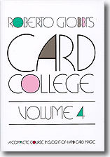 Card College # 4 - Roberto Giobbi - Libro de Magia