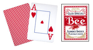 Cartas Bee - Poker Jumbo Index (Rojo)