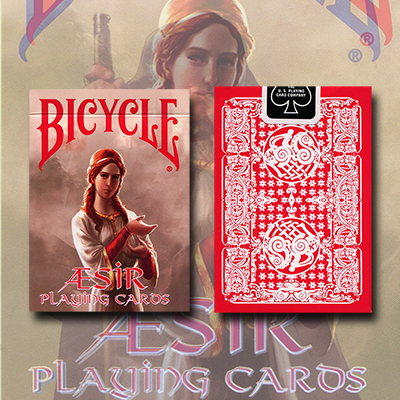 Cartas Bicycle AEsir Viking Gods Deck (Rojo) - US Playing Cards