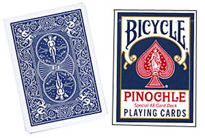 Cartas Bicycle - Pinochle Poker-size (Azul)