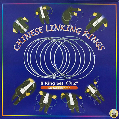 Chinese Linking Rings (12 inch, CHROME) - Vincenzo Difatta