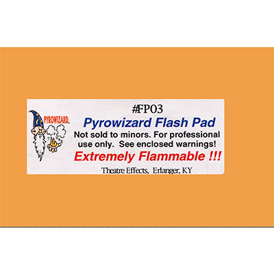 Theatre Effects Pyrowizard™ Flash Paper Sheets - 2x3 20 sheets