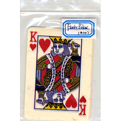 Flash Poker Card King of Hearts (Ten Pack)