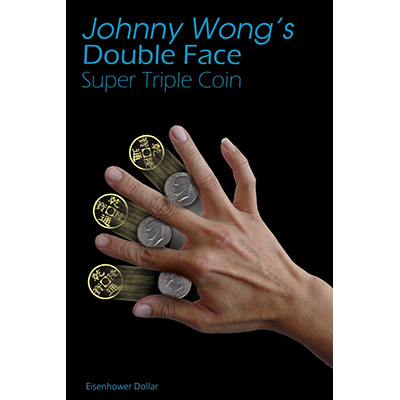 Double Face Super Triple Coin Eisenhower Dollar (con DVD) - Johnny Wong