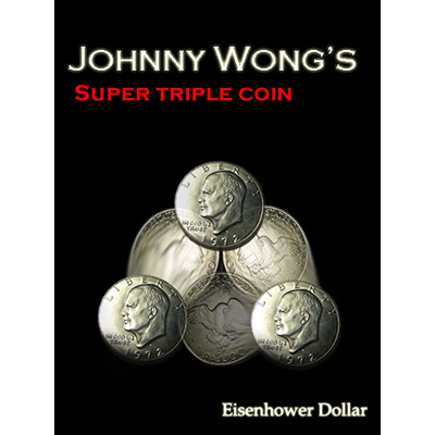 Super Triple Coin Eisenhower Dollar (con DVD) - Johnny Wong