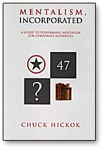 Mentalism Incorporated - Chuck Hickok - Libro de Magia